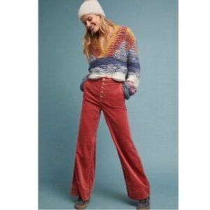 Anthropologie Pilcro Corduroy Wide Leg Pants